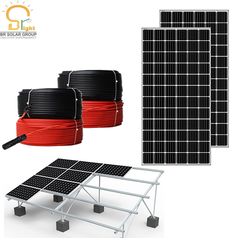 BR SOLAR Solar Pv Module 400w 600w Mono Panel Solar 500w 48v Germany Solar Panel 550 Watt 510wp 550w Solar Panels