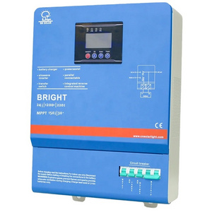 BR Solar High Quality Home use 1kw 3KW 5KW 8KW low frequency solar power system pure sine wave inverter 48v dc 400v ac inverter