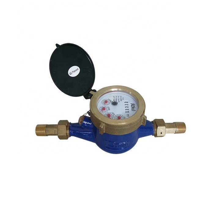 Multi jet wet type dry or wet water meter water meter of Copper shell