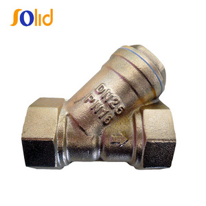 BSPP Threaded Female Ends PN16 Brass Filter Valve Y Type Strainer