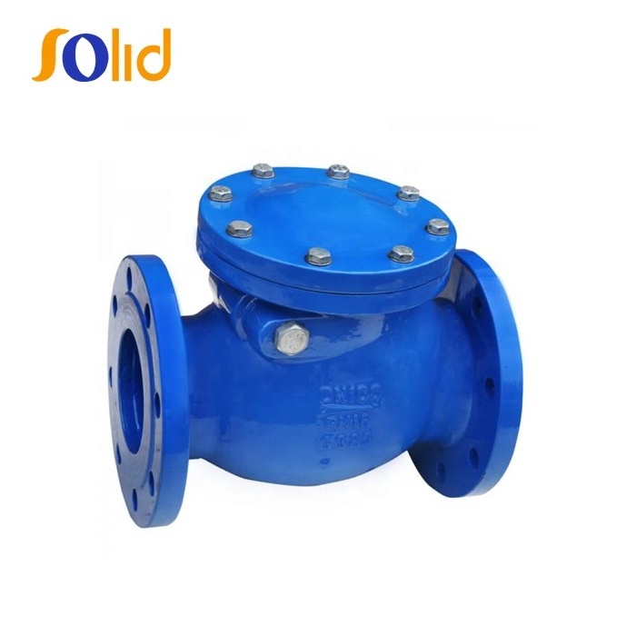 Factory Hot Selling 6 inch/8 inch Ductile Iron Cast Iron CI PN16 Flanged Swing Check Valve