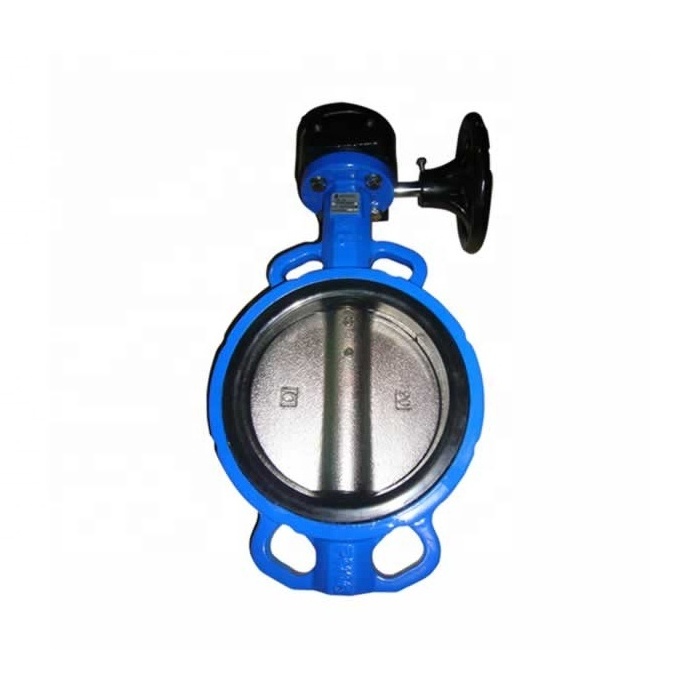 API 609 / ISO 5752 / BS 5155 Cast Iron Gear Box Operated Wafer Butterfly Valve