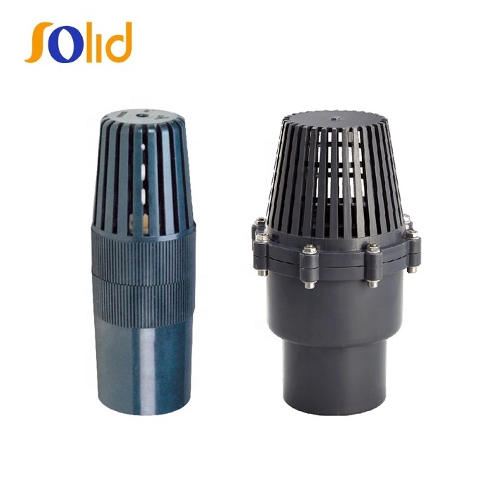 Factory Price Drinking Water PVC Single Union Bottom Valve Plastic Foot Valve