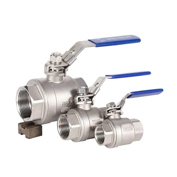 1000wog 2PCS Stainless Steel 304 316L Ball Valve with Threaded End