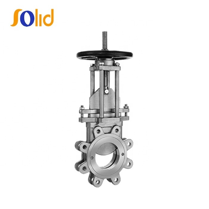 Industrial SS304 SS316 Stainless Steel Manual Knife Gate Valve