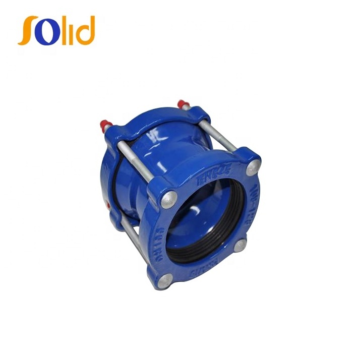 Ductile Iron Wide Range 4'' Universal Flexible Joint Coupling For Steel DI CI PE PVC Pipe