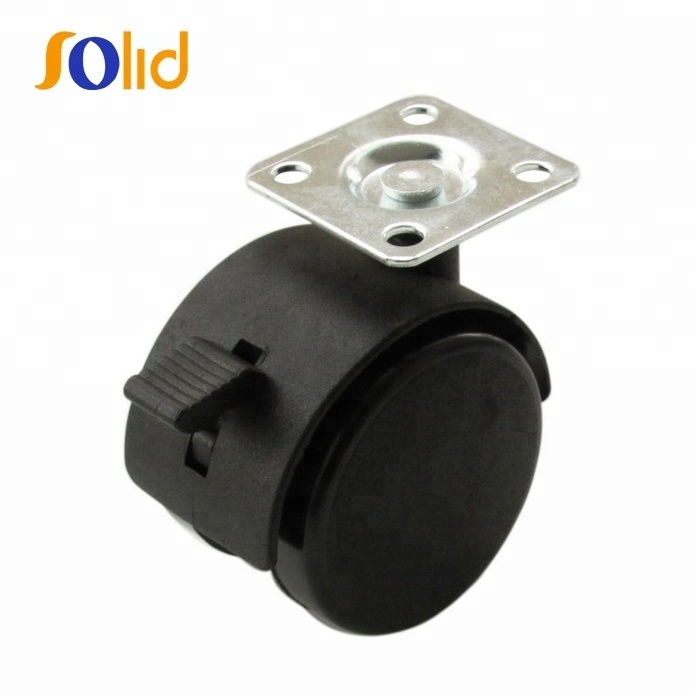 OEM Office Chair Furniture Caster Nylon Caster Wheel with Brake Without Brake PP/Nylon Furniture Caster