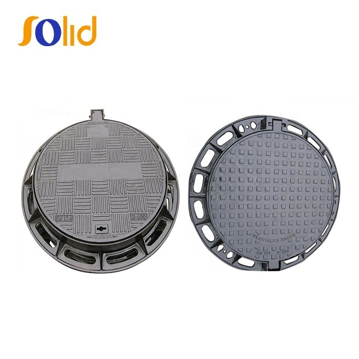 Wholesale Price Heavy Duty QT500-7 Ductile Iron Casting Round and Square Manhole Cover Price