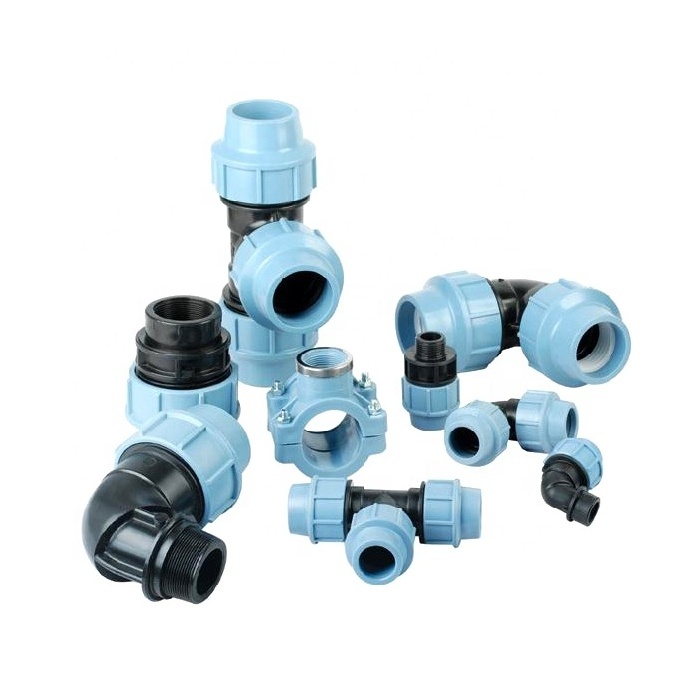 Wholesale Factory Price Irrigation ISO14236 standard PN16 HDPE PP Compression Fittings