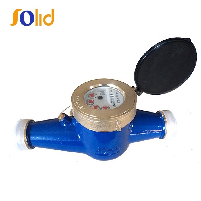 Multi jet wet type dry or wet water meter water meter of Copper shell