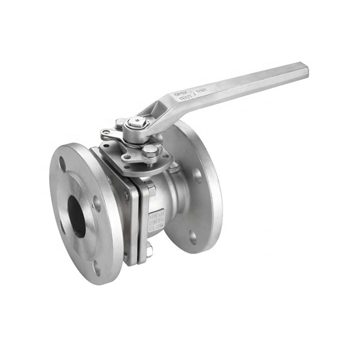 Class150 Material SS304 SS316 SS316L CF8 WCB Stainless Steel 2PC Flange End Ball Valve