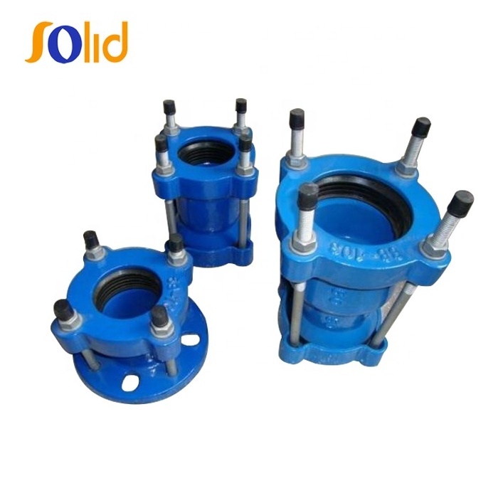 Ductile Iron Universal Flexible Flange Wide Rang Coupling (used for DI pipe, steel pipe, PVC pipe)