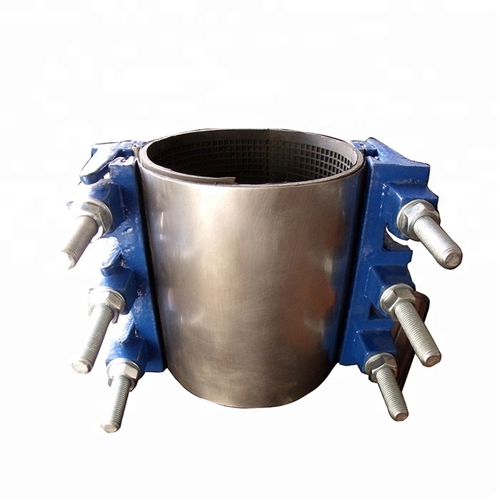 Stainless Steel Water Pipe Single/Double Band Repair Clamp For CI, DI, Steel,PE And PVC Pipe