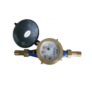 Multi jet wet type dry or wet water meter water meter of Copper shell