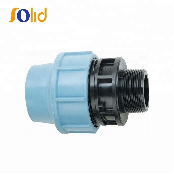 Wholesale Factory Price Irrigation ISO14236 standard PN16 HDPE PP Compression Fittings