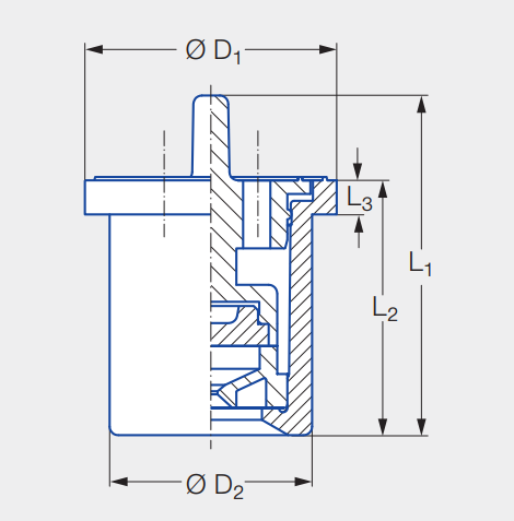 Lechler axial flow hollow conical stainless steel nozzle 2TR series applications: humidified gas washing, dust removal, filter