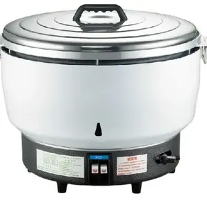 Gas Cook Pots Stainless Steel Pot Large Capacity 23L 120 Cups Commercial Gas Rice Cooker