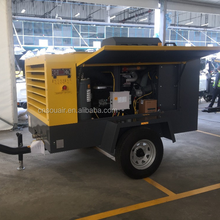 price of air compressor Atlas Copco Portable screw air compressor XAS186C XATS156C XAHS166C 7-10.3-12BAR;11.3-10-10M3/min Hot