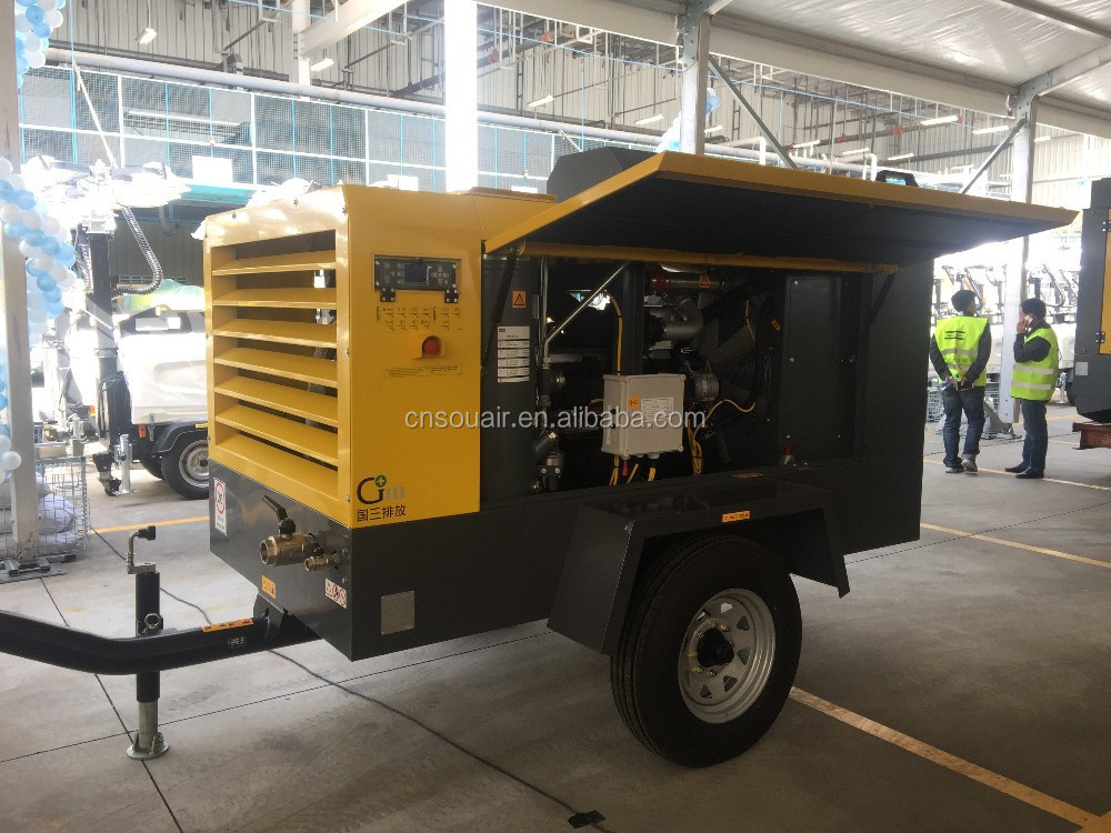 price of air compressor Atlas Copco Portable screw air compressor XAS186C XATS156C XAHS166C 7-10.3-12BAR;11.3-10-10M3/min Hot