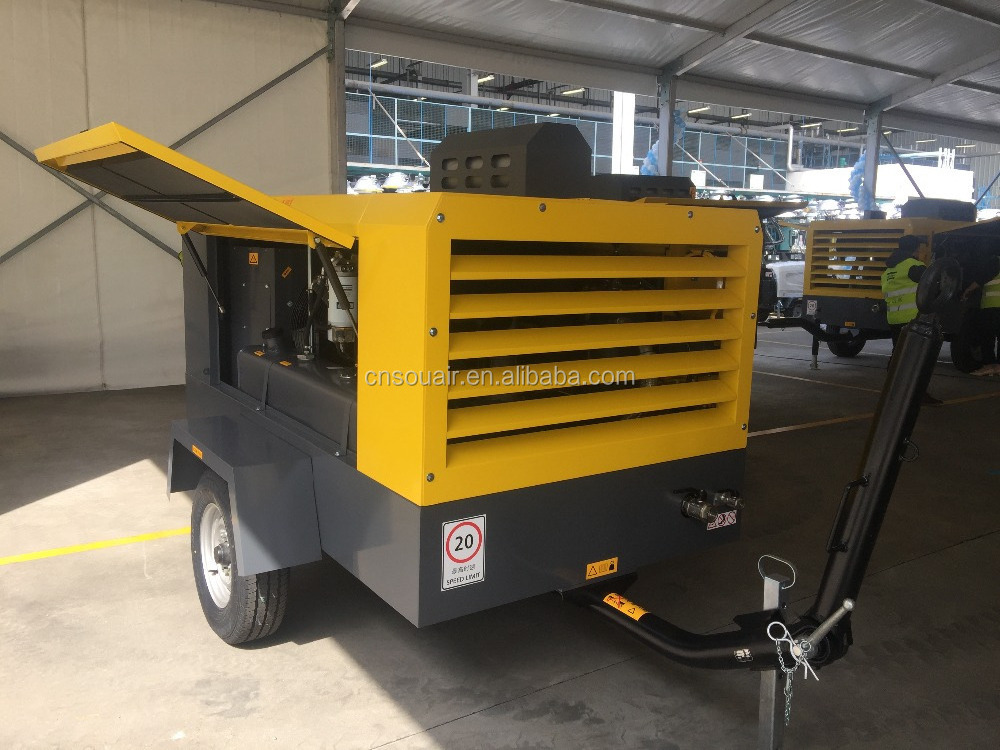 price of air compressor Atlas Copco Portable screw air compressor XAS186C XATS156C XAHS166C 7-10.3-12BAR;11.3-10-10M3/min Hot