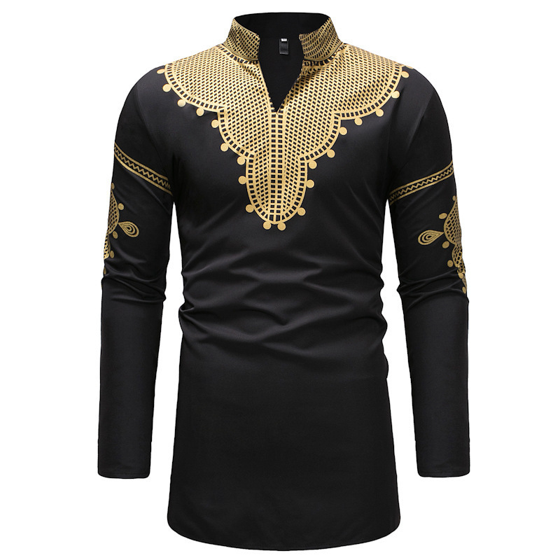 2022 Latest Design Abaya Africain Chemise-Homme-Turkey Dashiki Boubou Fashion African Mens Clothing