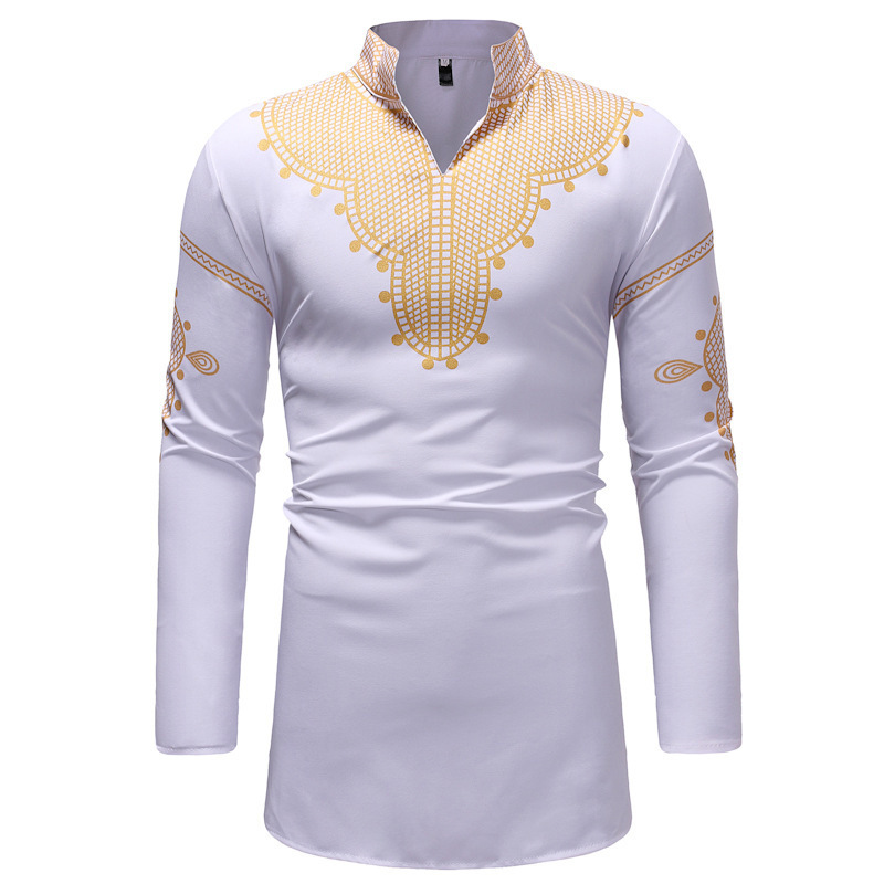 2022 Latest Design Abaya Africain Chemise-Homme-Turkey Dashiki Boubou Fashion African Mens Clothing