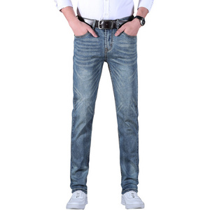 New Design Jeans  Men Regular Denim Jeans For Male  Stretch Trousers Blue Ripped  Pants Elastic High Quality Brand Slim  Jeans