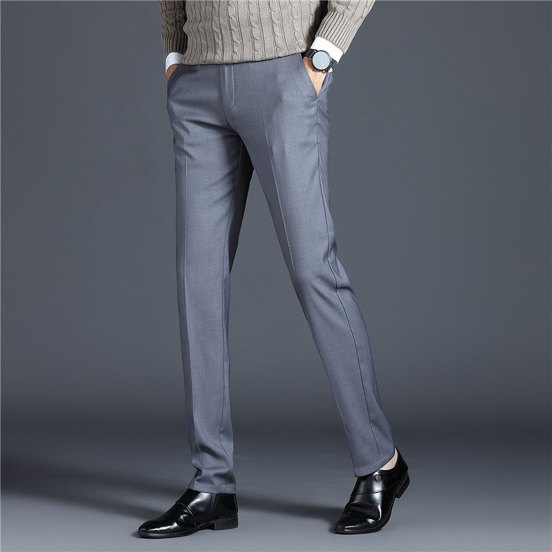 Men's spring trousers business casual trousers big size men's non-ironing slim trouser