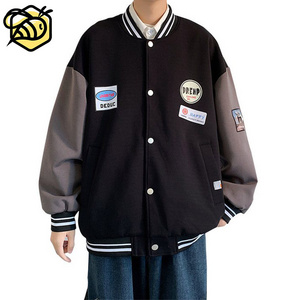 2022 Wholesale Price Custom Made Stitch Number High School Baseball Team Jackets Cheap Letterman Men's Varsity Jacket