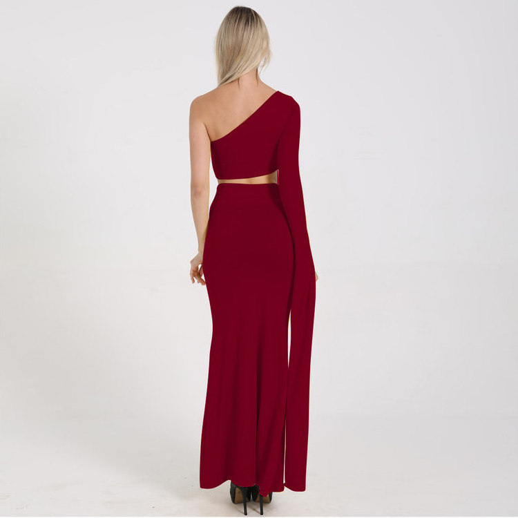 Wholesale Maxi Dress Supplier Haljina Seksi Svecane Duge Haljine Woman 2 Piece Dress