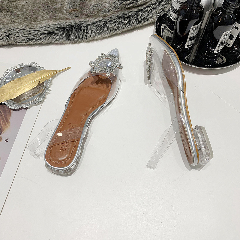 Hot Scarpe Con Tacco Plastic Sexy Transparent Clear Crystal PVC High Heels Clear Women Pumps Shoes