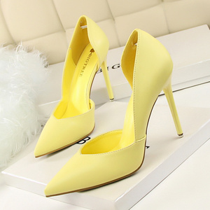 Shallow Mouth Pointed Heels Women Shoes 2020 Stiletto Cute Pink Hollow Pumps Shoes For Girls