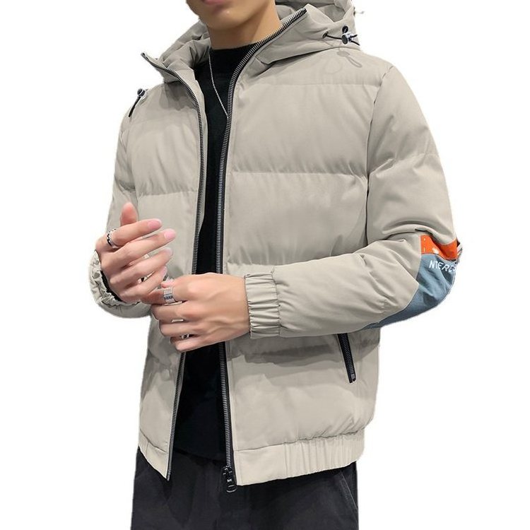 Custom Men's Winter Outerwear Jackets 2022 Winter Casual Quilted Jacket For Men Coats Windproof Puffer Jacket Man With Hood