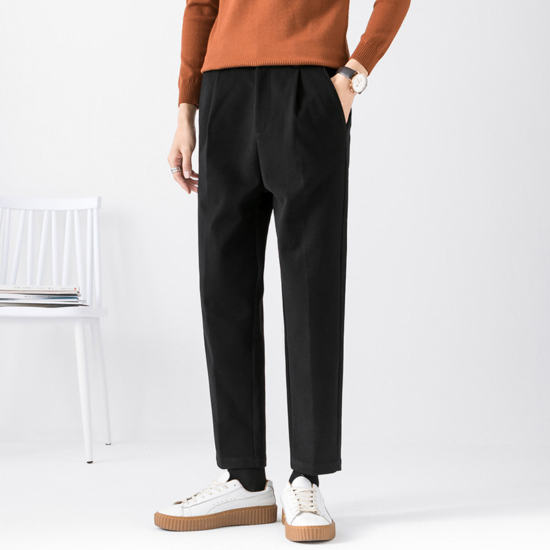 Men's trousers trend loose straight-leg all-match casual trousers oversize men's trousers