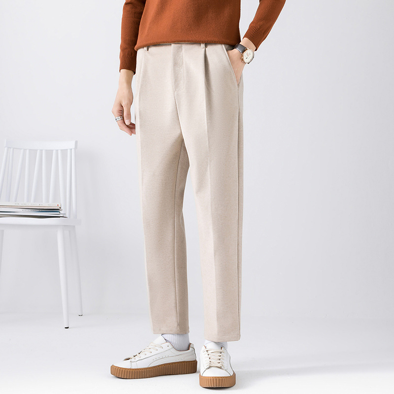 Men's trousers trend loose straight-leg all-match casual trousers oversize men's trousers