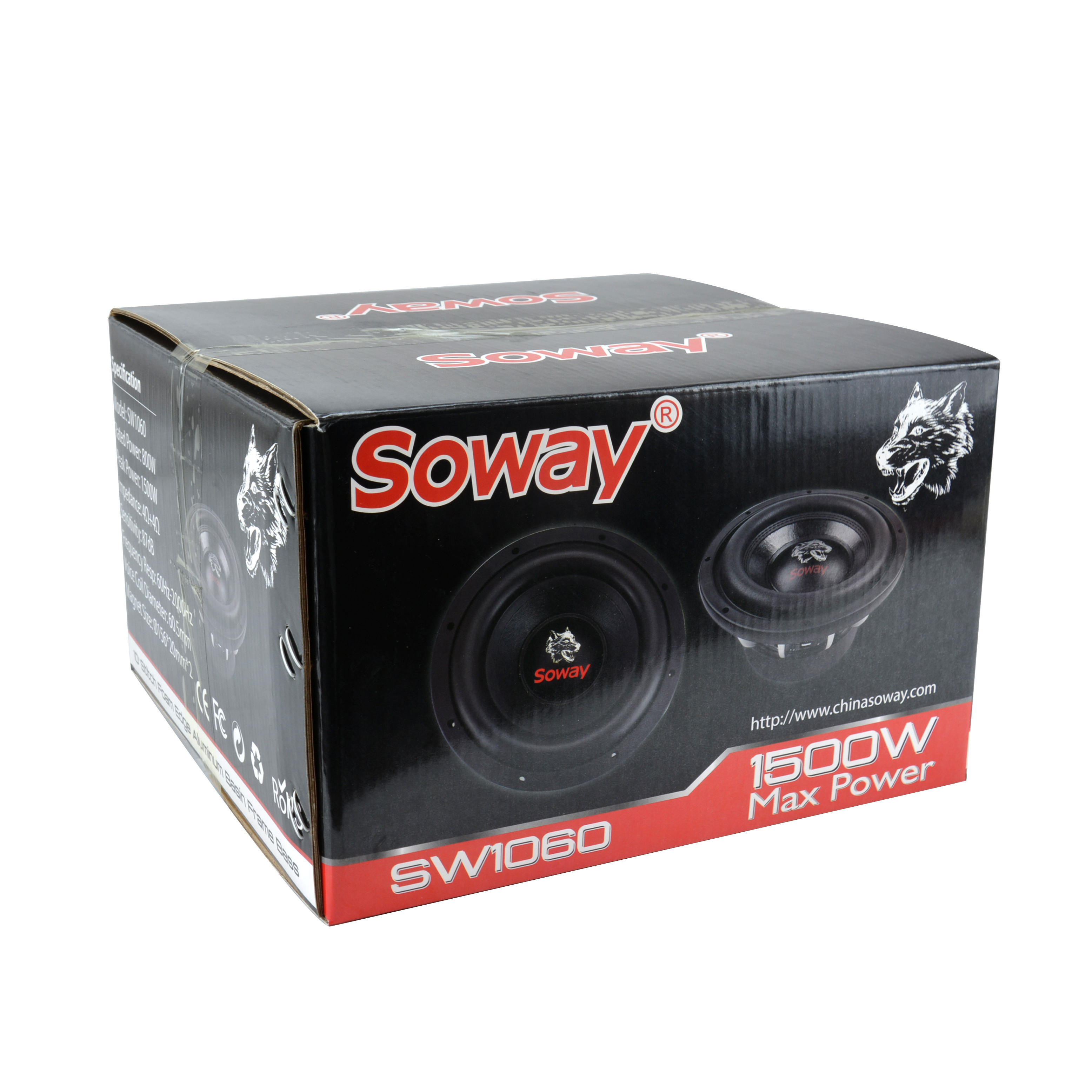 Soway SW1060 High Quality OEM/ODM Powerful 10 Inch Car Subwoofer 1600W  High Power Subwoofer With Speaker Car Audio