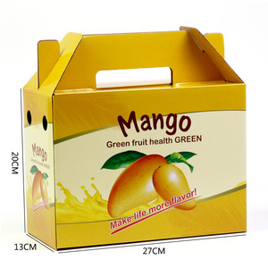 Wholesale custom corrugated packing fruit vegetable banana mango carton packaging box