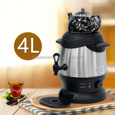 High Quality 5l Stainless Steel Samovar Tea Maker Boil Dry Protection Electric Water Kettle Turkey Tea Samovar of Tea Urn