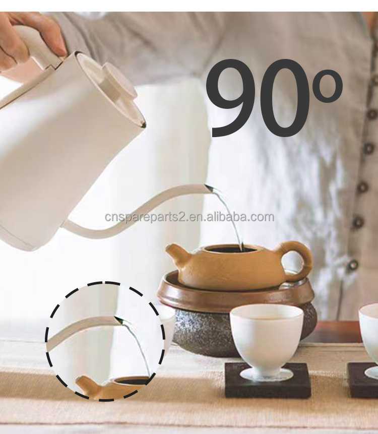 304 Stainless Steel Liner  Tea Coffee Gooseneck Kettle Auto Shutoff Long Spout Coffee Kettle With Temperature Control