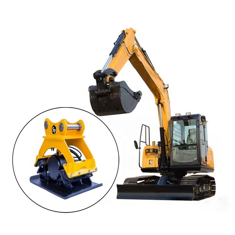 Small Excavator Soil Vibrator Excavator Machinery Hydraulic Flat Compactor For 3-5 Ton Excavator