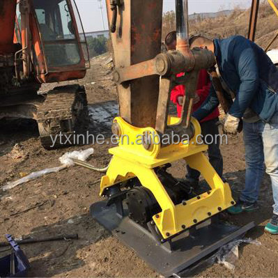 Small Excavator Soil Vibrator Excavator Machinery Hydraulic Flat Compactor For 3-5 Ton Excavator