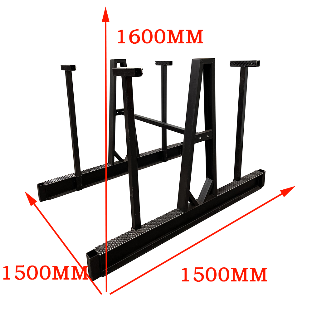 Metal Storage Transport Glass Granite A Frame Racks For Stone Marble Display with Safety Pole