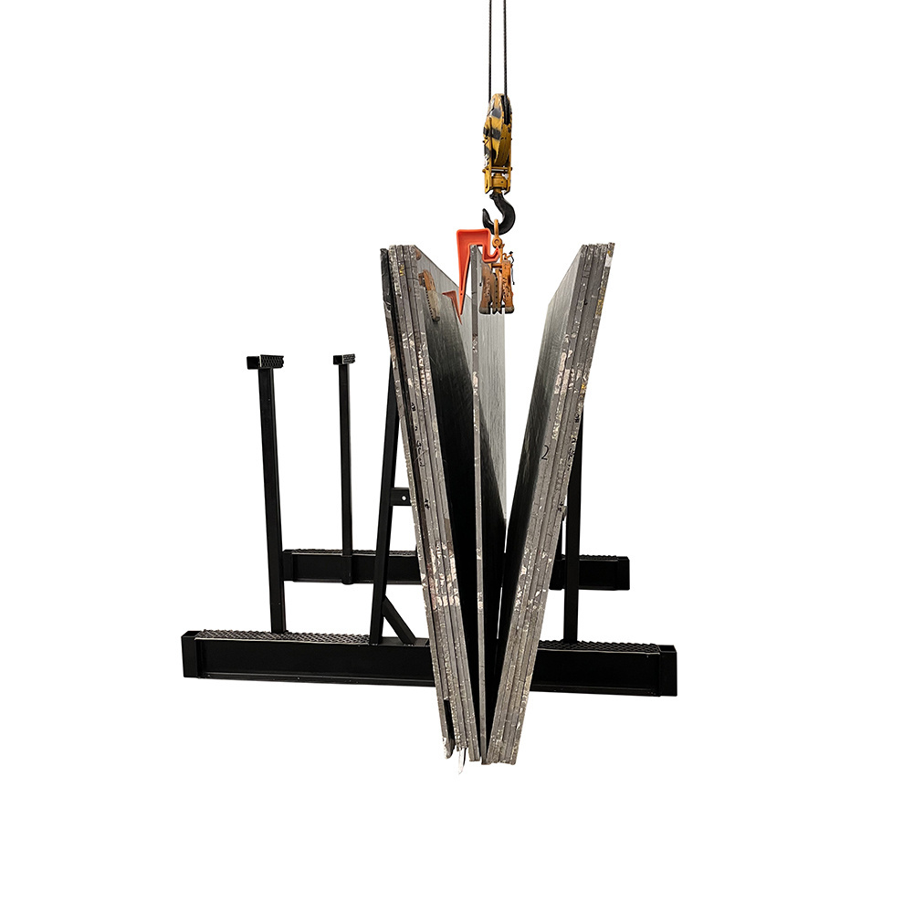 Metal Storage Transport Glass Granite A Frame Racks For Stone Marble Display with Safety Pole