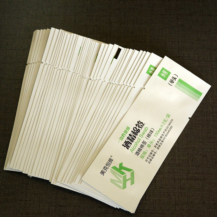 Disposable package for prep pad  wet swab prep pad Aluminum foiled package