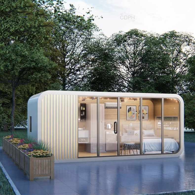 High quality luxury modern modular Apple pod container houses prefabricated space capsule houses prefab houses modern