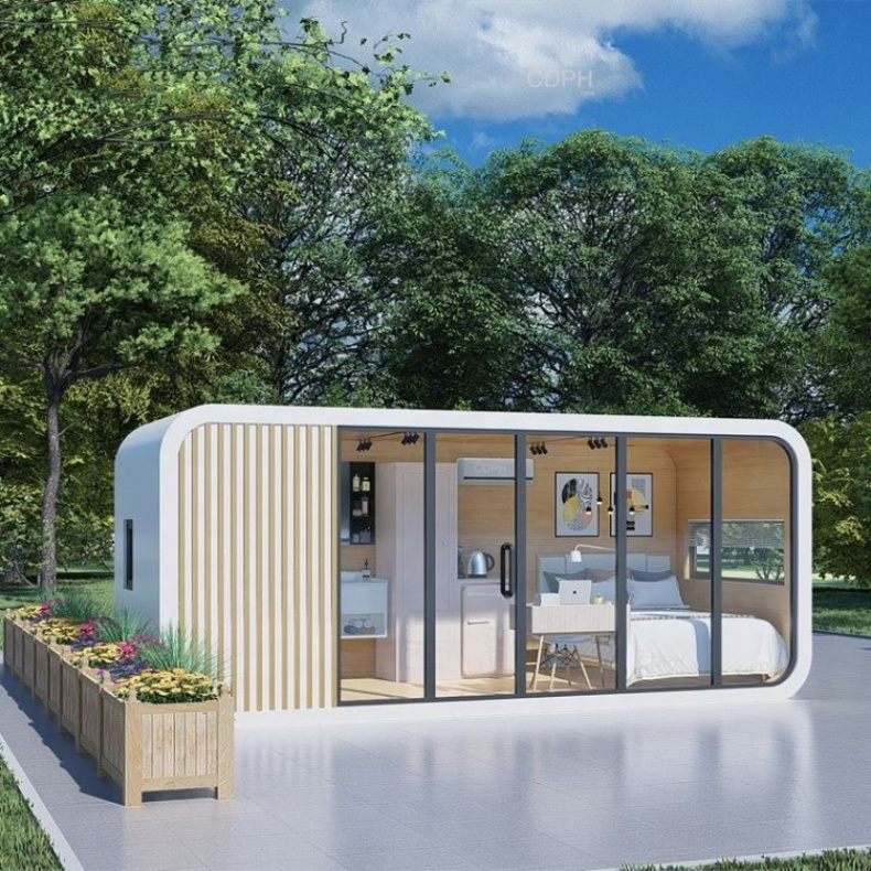 High quality luxury modern modular Apple pod container houses prefabricated space capsule houses prefab houses modern