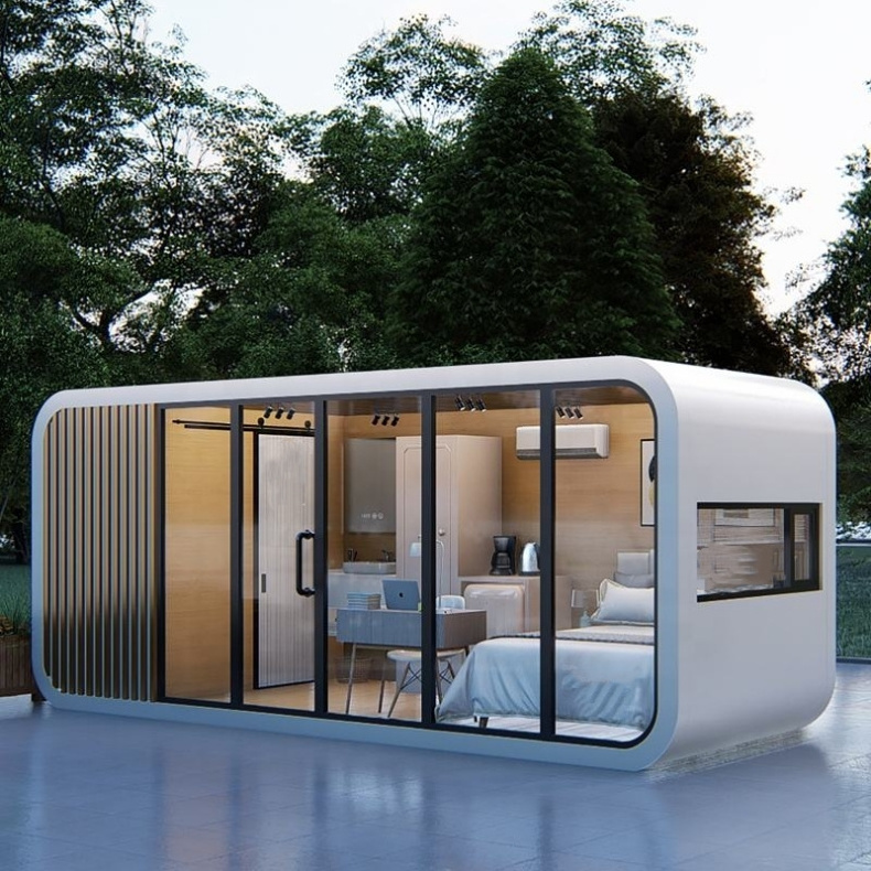 High quality luxury modern modular Apple pod container houses prefabricated space capsule houses prefab houses modern