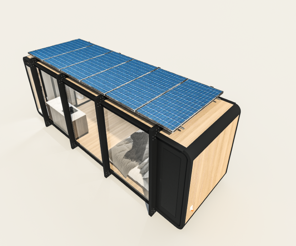 WH Solar Container Home Portable container house Solar Mobile Module House Camping tour Trailer house