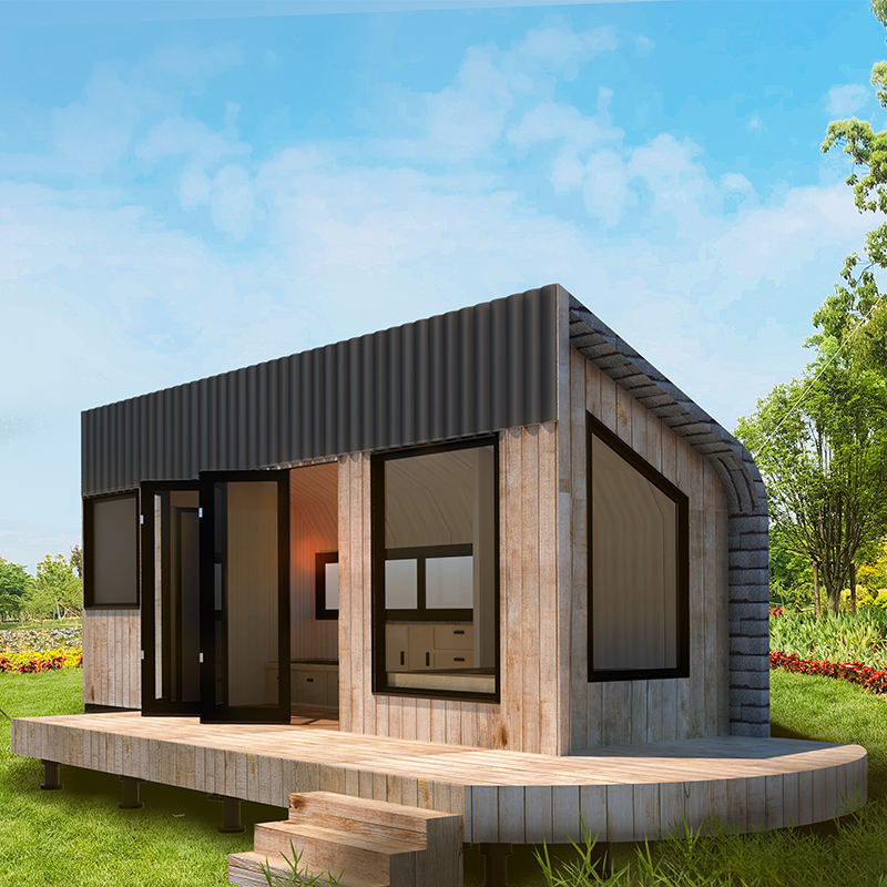 Contemporary Prefab Light Steel Frame System Mobile Homes Garden Studio Ready Made House For Family