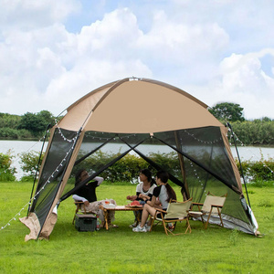 Outdoor camping beach shade tent Double casual barbecue mesh pergola mosquito proof camping tent